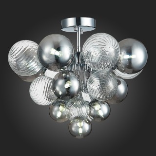 SL1124.102.10 Люстра потолочная ST-Luce Хром/Дымчатый,Прозрачный G9 10*5W (из 2-х коробок) VINETTO-foto5