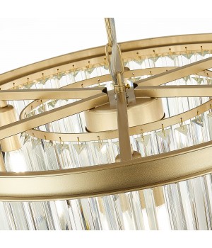 SL1624.203.08 Люстра подвесная ST-Luce шампань/прозрачный E14 8*40W Ercolano-foto4