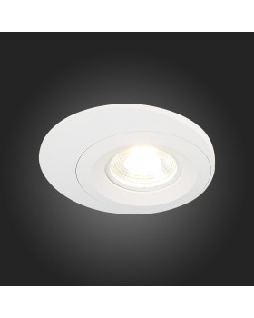 ST216.508.01 Св-к встр. Белый GU10 1*7W IP20 D100xH23 220V Без ламп ST216-foto5