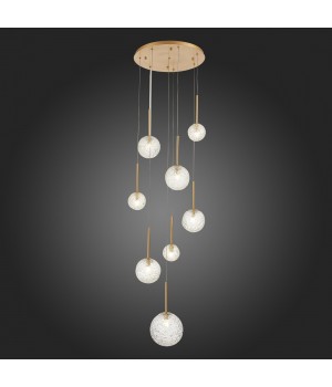 SL1152.203.08 Светильник подвесной ST-Luce Золотистый/Прозрачный G9 8*5W ARCOBALINO-foto5