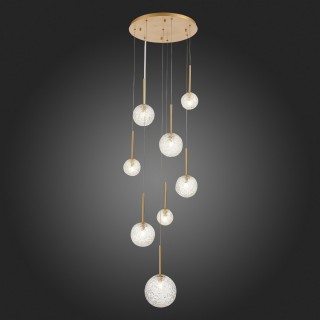 SL1152.203.08 Светильник подвесной ST-Luce Золотистый/Прозрачный G9 8*5W ARCOBALINO-foto5