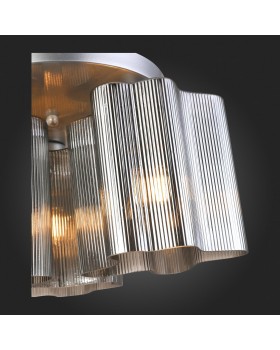 SL117.702.03 Люстра потолочная ST-Luce Серебристый/Дымчатый E27 3*60W ONDE-foto9