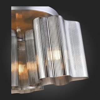 SL117.702.03 Люстра потолочная ST-Luce Серебристый/Дымчатый E27 3*60W ONDE-foto9