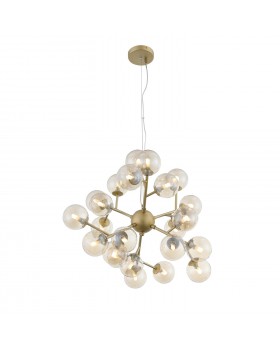 SL438.203.24 Люстра подвесная ST-Luce Золотистый/Коньячный G9 24*5W PALLЕRE-foto2