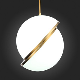 SL1164.313.01 Светильник подвесной ST-Luce Латунь/Белый E27 1*60W LAICO-foto15