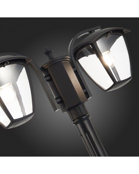 SL081.405.02 Светильник уличный наземный ST-Luce Черный/Черный, Прозрачный E27 2*40W SIVINO-foto3