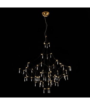 SL797.203.114 Люстра подвесная ST-Luce Золотистый, Шампань LED 114*0,45W 3000K GRAVETTA-foto4