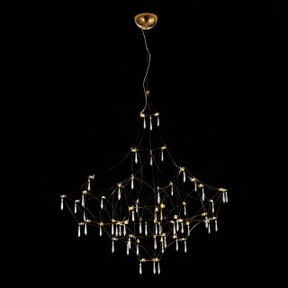 SL797.203.114 Люстра подвесная ST-Luce Золотистый, Шампань LED 114*0,45W 3000K GRAVETTA-foto4