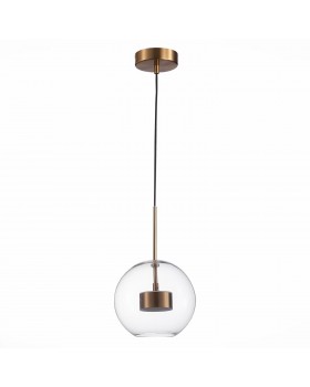SL1133.233.01 Светильник подвесной ST-Luce Латунь/Прозрачный LED 1*14W 3000K BOPONE-foto2