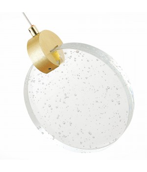 SL6104.203.01 Подвес ST-Luce Золотистый/Прозрачный,С пузырьками воздуха LED 1*3W 3000K Montecelio-foto3