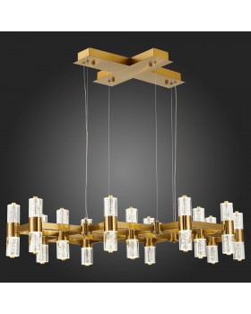 SL6007.203.26 Люстра подвесная ST-Luce Латунь/Прозрачный LED 26*2,5W 4000K GEMINA-foto6