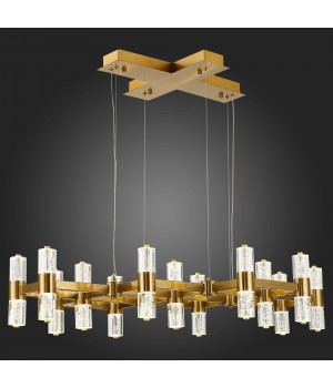 SL6007.203.26 Люстра подвесная ST-Luce Латунь/Прозрачный LED 26*2,5W 4000K GEMINA-foto6
