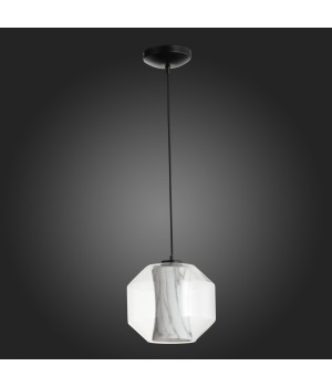 SL1169.113.01 Подвес ST-Luce Черный/Прозрачный, Белый E27 1*40W MARMO-foto8