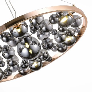 SL1510.203.07 Люстра подвесная ST-Luce Французское золото/Дымчатый G9 7*5W Olmi-foto3