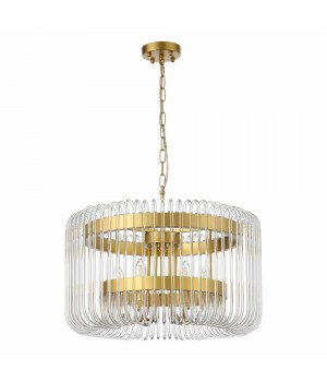 SL1228.203.06 Люстра подвесная ST-Luce Золотистый/Прозрачный E14 6*40W GROSSETO-foto2