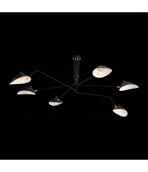 SL305.402.06 Люстра потолочная ST-Luce Черный/Черный, Белый E27 6*60W SPRUZZO-foto15