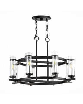 SL334.403.08 Люстра подвесная ST-Luce Черный, Никель/Прозрачный E14 8*60W BICHERO-foto2