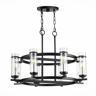 SL334.403.08 Люстра подвесная ST-Luce Черный, Никель/Прозрачный E14 8*60W BICHERO-foto2