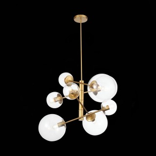 SL1150.203.08 Светильник подвесной ST-Luce Матовое золото/Прозрачный E27 8*40W (из 3-х коробок) LIORA-foto9