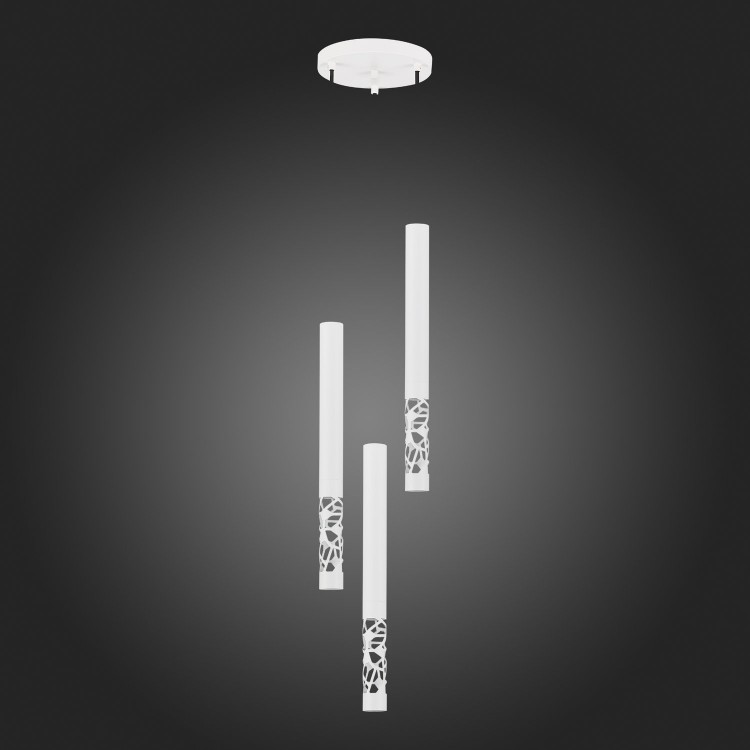 SL1577.503.03 Светильник подвесной ST-Luce Белый/Белый LED 3*5W 3000K FIZORIO