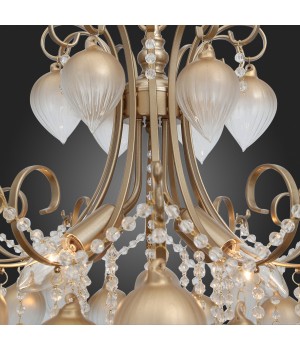 SL659.303.04 Люстра подвесная ST-Luce Золотистый/Золотистый E14 4*40W FRUTTI-foto3