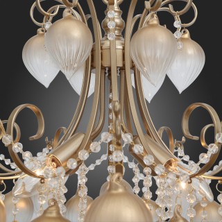 SL659.303.04 Люстра подвесная ST-Luce Золотистый/Золотистый E14 4*40W FRUTTI-foto3