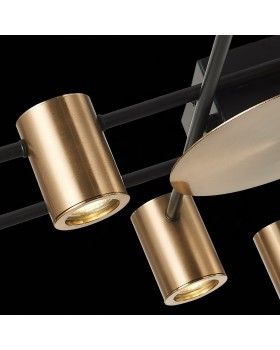 SL1207.402.08 Светильник потолочный ST-Luce Черный/Латунь GU10 8*7W VEROLI-foto6