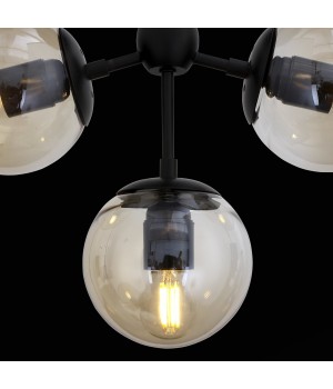 SL549.402.03 Люстра потолочная ST-Luce Черный/Дымчатый E27 3*60W STAMPO-foto6