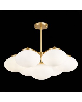 SL1503.203.07 Люстра подвесная ST-Luce Золотистый/Белый E27 7*40W Modica-foto5