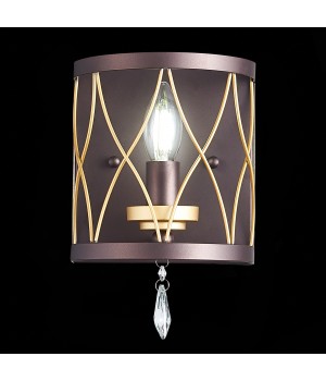 SL789.421.01 Бра ST-Luce Темный кофе, Золото/Темный кофе, Золото, Прозрачный E14 1*60W GRASSО-foto7