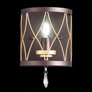 SL789.421.01 Бра ST-Luce Темный кофе, Золото/Темный кофе, Золото, Прозрачный E14 1*60W GRASSО-foto7