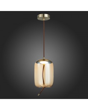 SL6108.323.01 Люстра подвесная ST-Luce Бронза/Янтарный LED 1*10W 3000K OZZIO-foto5