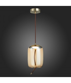 SL6108.323.01 Люстра подвесная ST-Luce Бронза/Янтарный LED 1*10W 3000K OZZIO-foto5