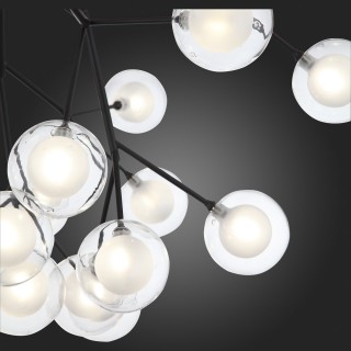 SL376.403.27 Светильник подвесной ST-Luce Черный/Прозрачный, Белый G4 LED 27*2W DEMELE-foto6
