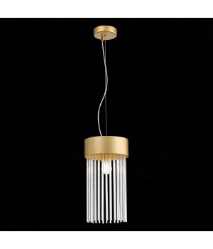 SL1225.203.01 Светильник подвесной ST-Luce Золотистый/Золотистый, Прозрачный E27 1*60W CONTATTO-foto4