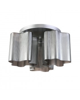 SL117.702.03 Люстра потолочная ST-Luce Серебристый/Дымчатый E27 3*60W ONDE-foto2