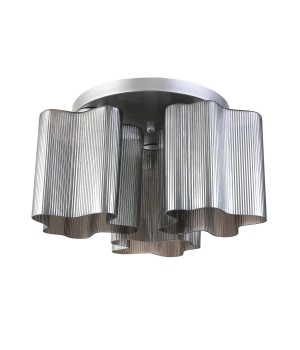 SL117.702.03 Люстра потолочная ST-Luce Серебристый/Дымчатый E27 3*60W ONDE-foto2