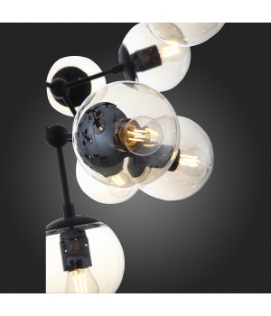 SL549.413.30 Люстра подвесная ST-Luce Черный/Янтарный E27 30*40W (из 2-х коробок) STAMPO-foto12