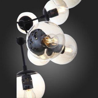 SL549.413.30 Люстра подвесная ST-Luce Черный/Янтарный E27 30*40W (из 2-х коробок) STAMPO-foto12