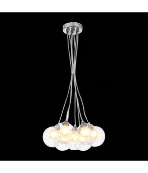 SL431.113.07 Светильник подвесной ST-Luce Хром/Прозрачный, Белый G9 7*5W DUALITA-foto4