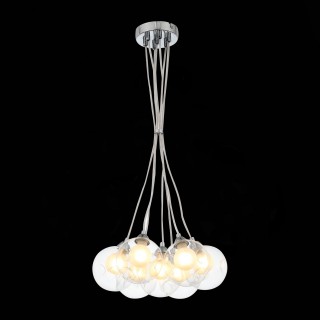 SL431.113.07 Светильник подвесной ST-Luce Хром/Прозрачный, Белый G9 7*5W DUALITA-foto4