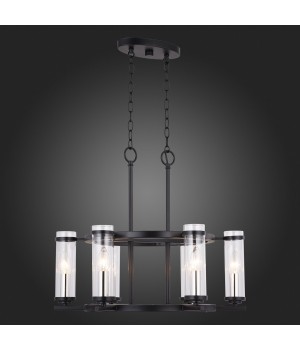 SL334.403.06 Люстра подвесная ST-Luce Черный, Никель/Прозрачный E14 6*60W BICHERO-foto3