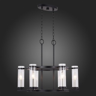 SL334.403.06 Люстра подвесная ST-Luce Черный, Никель/Прозрачный E14 6*60W BICHERO-foto3