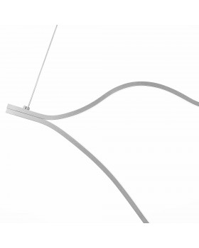 SL6106.103.56 Светильник подвесной ST-Luce Никель/Белый LED 1*56W 4000K Cortile-foto3