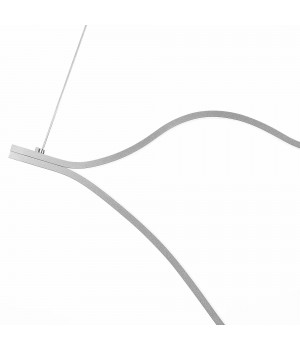 SL6106.103.56 Светильник подвесной ST-Luce Никель/Белый LED 1*56W 4000K Cortile-foto3