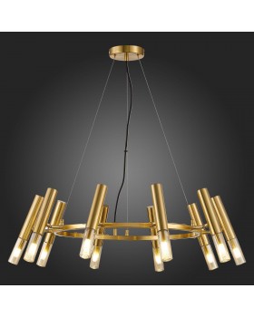 SL1236.203.10 Люстра подвесная ST-Luce Золотистый/Коньячный, Золотистый G9 10*5W ECLIP-foto6