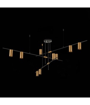 SL1206.402.09 Светильник потолочный ST-Luce Черный/Латунь GU10 9*7W SORMANO-foto4