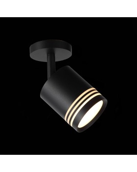 ST101.412.05 Светильник потолочный Черный LED 1*5W 3000K 390Lm Ra>80 120° D68xH140 170-240V CERIONE-foto4