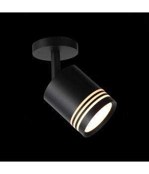ST101.412.05 Светильник потолочный Черный LED 1*5W 3000K 390Lm Ra>80 120° D68xH140 170-240V CERIONE-foto4