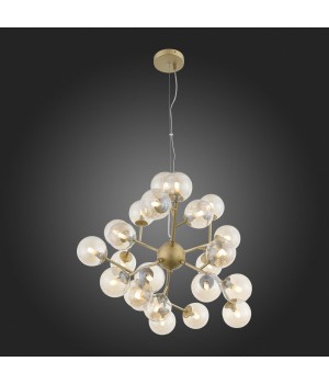 SL438.203.24 Люстра подвесная ST-Luce Золотистый/Коньячный G9 24*5W PALLЕRE-foto8